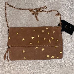 Cute MODA LUXE Suede Crossbody Shoulder Clutch Bag